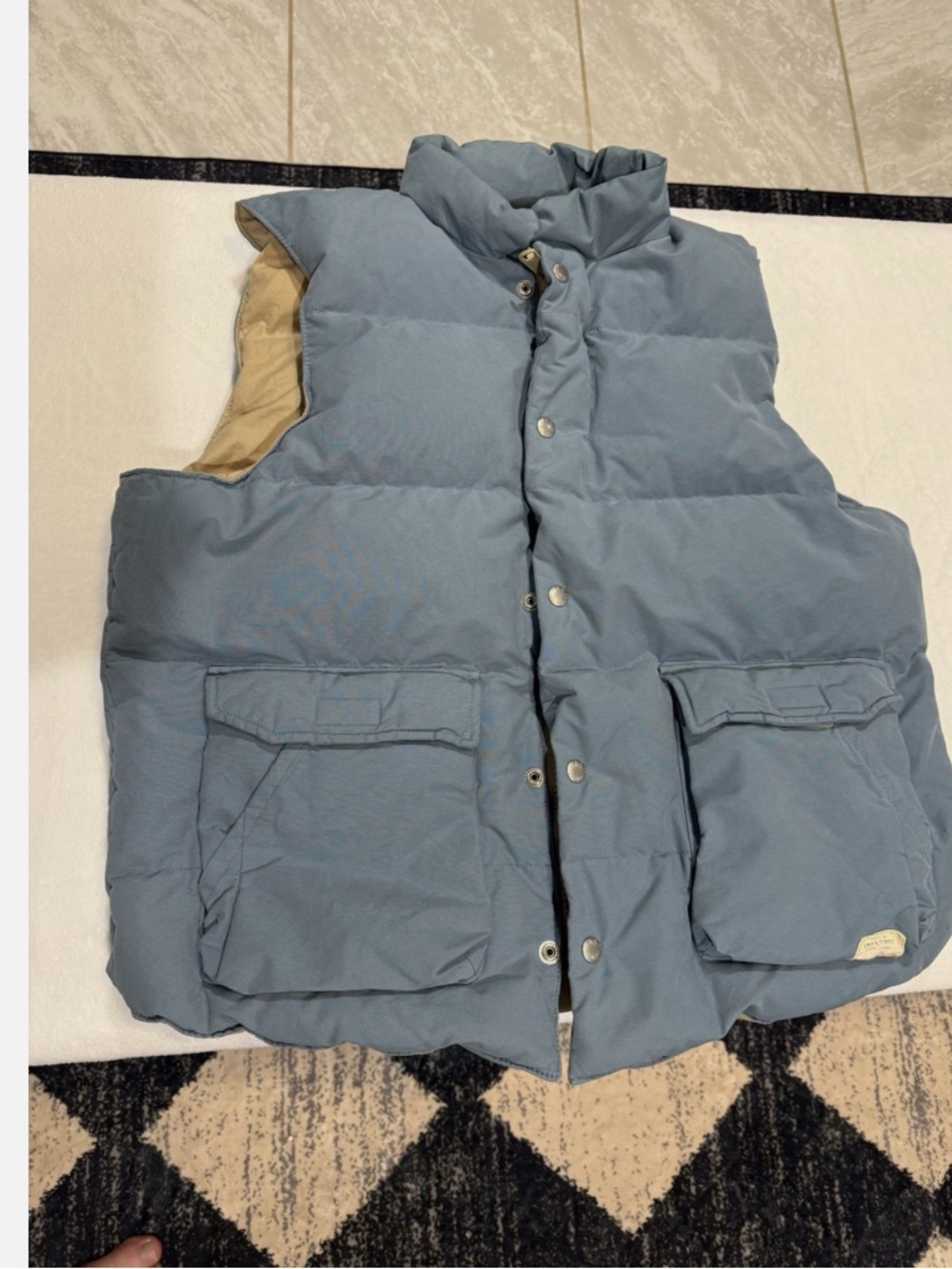 Vintage Denim & Supply Ralph Lauren Puffer Vest Men’s L Blue Utility Workwear